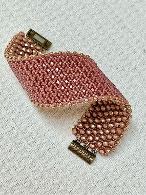 Hand Beaded Reversible Bracelet